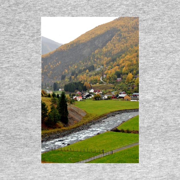 Flamsdalen Valley Flam Norway Scandinavia by AndyEvansPhotos